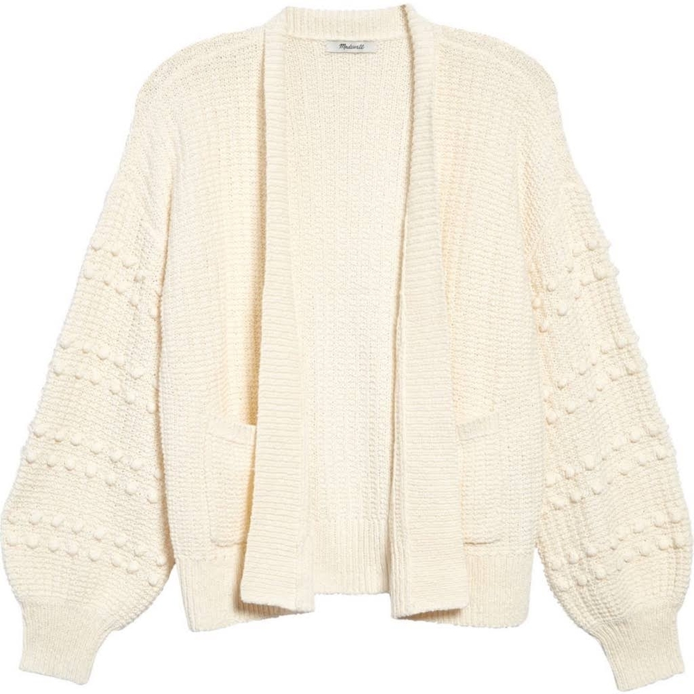 Madewell Bobble Sleeve Cardigan